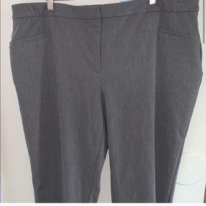 Alfani 20WP Gray Straight Leg Comfort Waist pants
